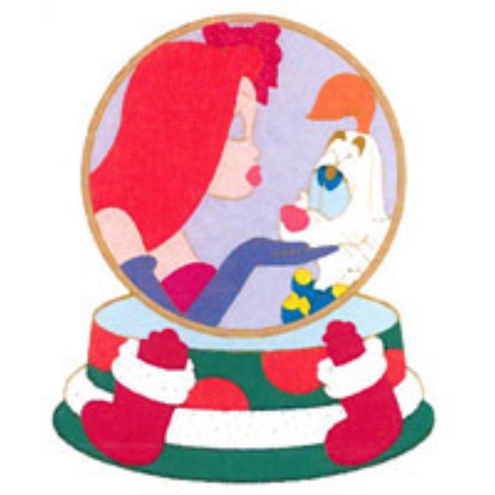 DIsney Pin Jessica Rabbit Snowglobe DSF Christmas 2012 2D Roger LE 300 93580